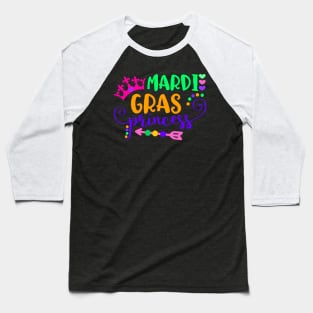 Fun Mardi Gras Princess Baseball T-Shirt